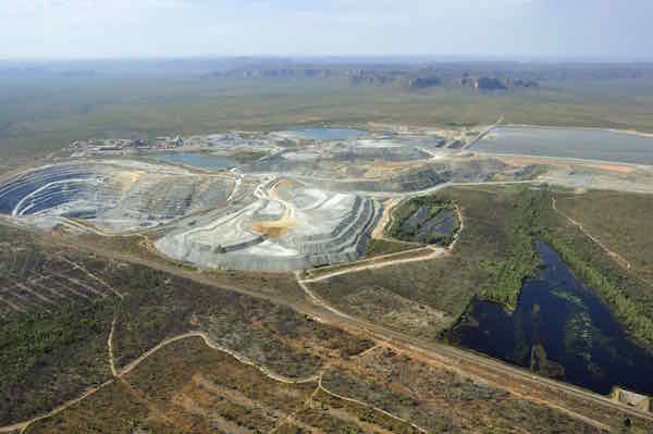 The Ranger uranium mine in Kakadu National Park, Northern Territory, Australia